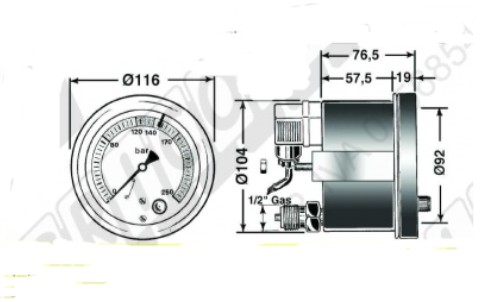 Manometru Presiune Camera