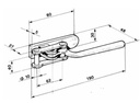 Inchizator Oblon Remorca 190x40x30mm