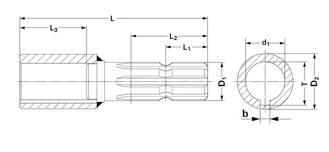 Reductie 1 3/8"-6 x 40mm