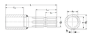 Reductie 1 3/8"-6 x 40mm