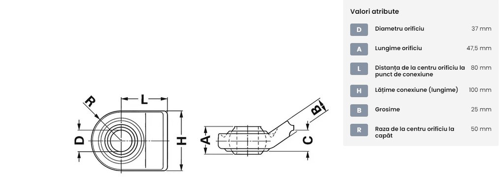Cap Tirant Lateral John Deere Cat.3