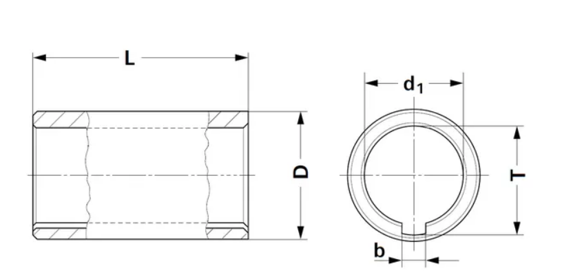 Bucsa 25x45x100mm
