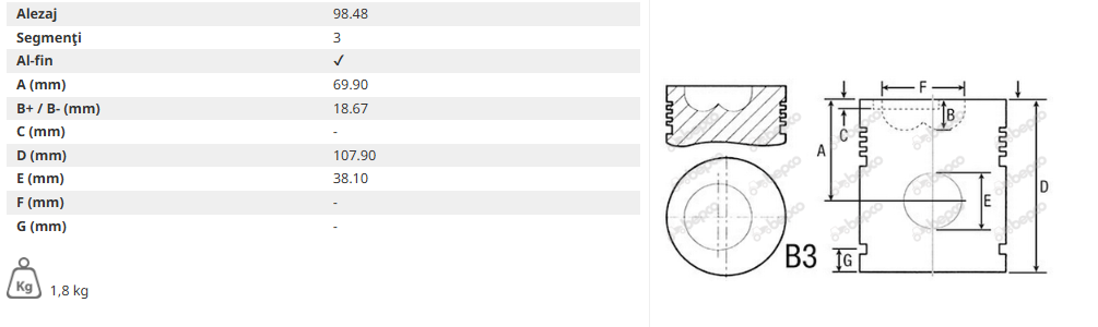 Piston Aip 745379M91