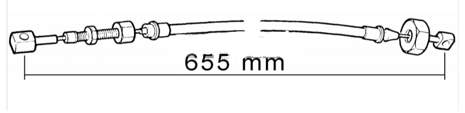 Cablu Frana Mana (655mm) 5111687