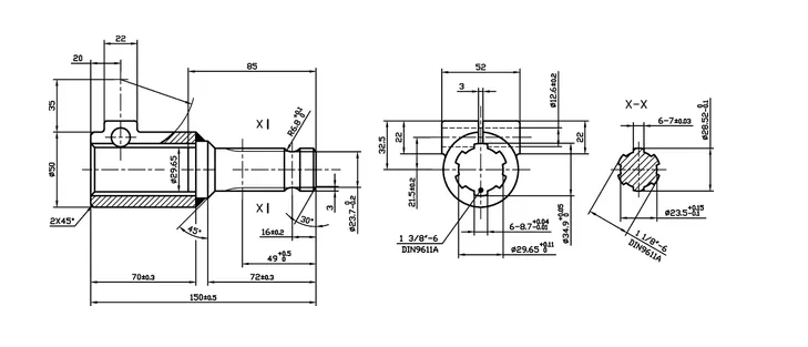 Adaptor Priza Z-6/6 1-1/8 in