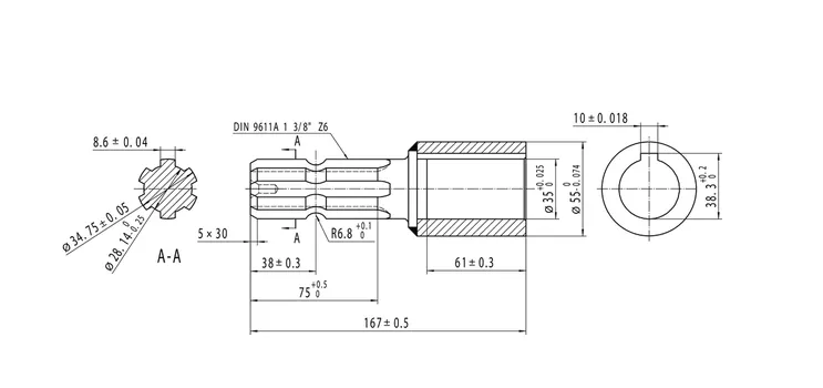 Adaptor Priza Z-6 1-3/8 in