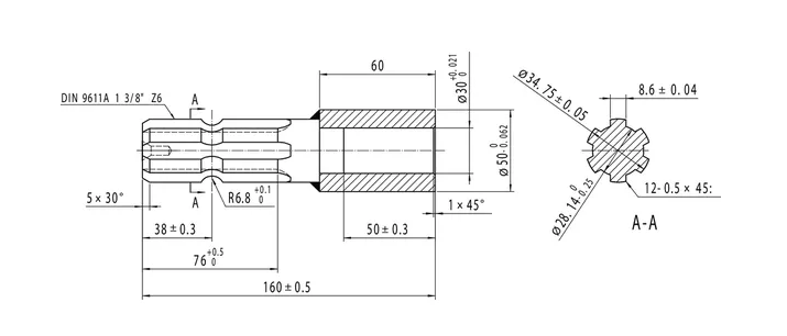 Adaptor Priza Z-6 1-3/8 in