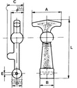 Suport Capota Mediu 123 mm
