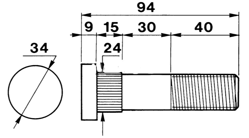 Prezon Roata M22x85