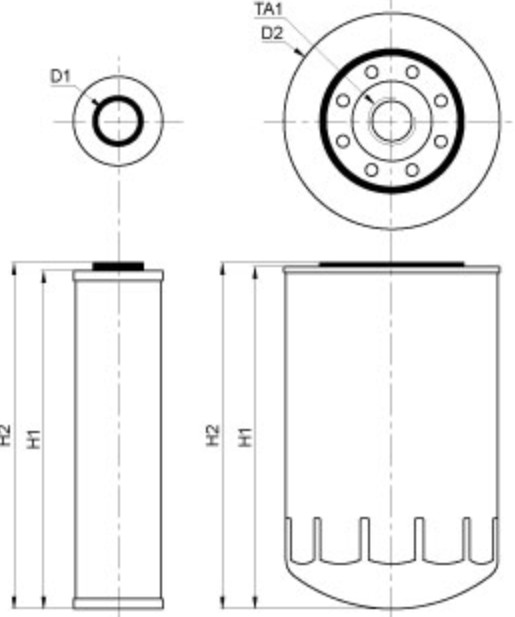 Filtru Hidraulic 3616579M2