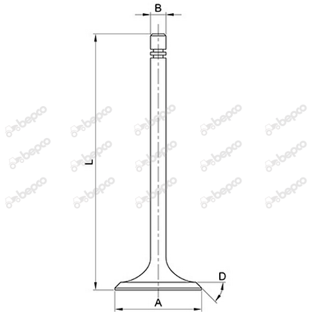  Ø 39.00 x 7.90 mm - L 114.10 mm - 45