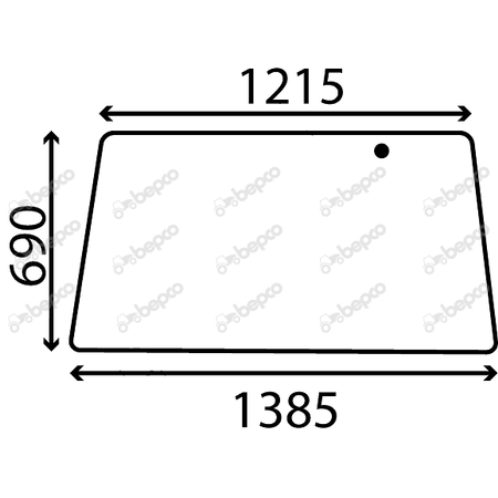 REAR WINDOW FLAT - NON-TINTED