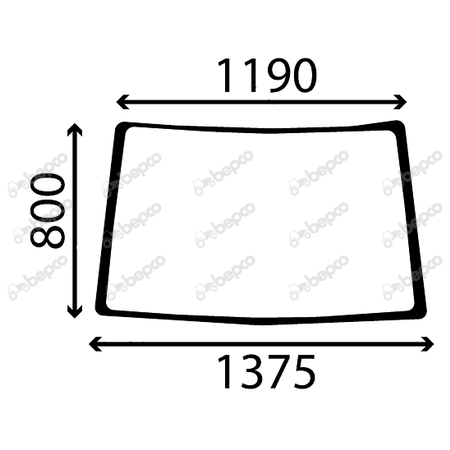 WINDSHIELD CURVED - TINTED
