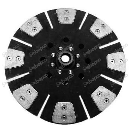 RIGID SINTERED PTO DISC - LOOSE Ø 350 - 27 X 30 - 16 / 8 PADS