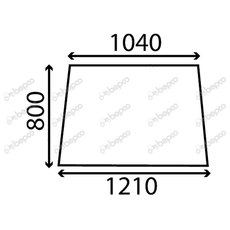 WINDSHIELD FLAT - NON-TINTED