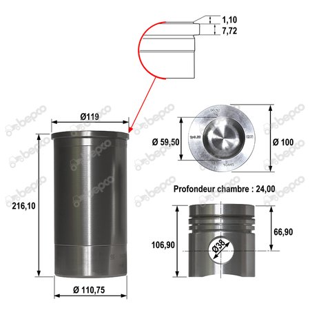 PISTON-LINER KIT 