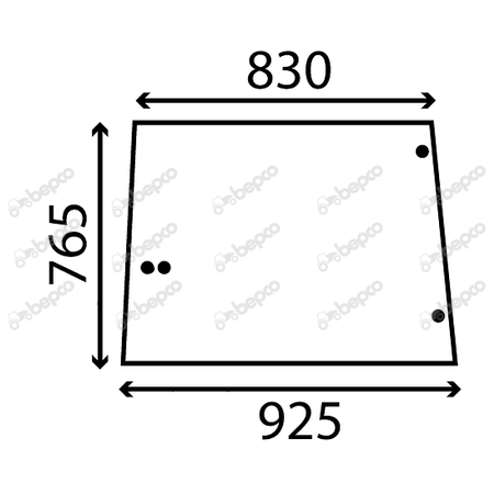 SIDE WINDOW FLAT - TINTED