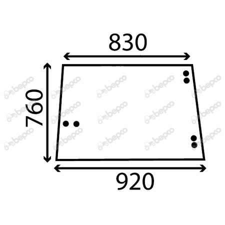 SIDE WINDOW FLAT - NON-TINTED