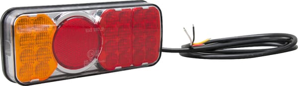 Lampă spate multifuncțională LED dreptunghiulară 12-24V 200,5x85x40mm Kramp
