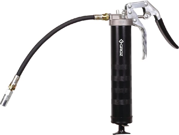 Grease gun, pistol grip with flexi hose, Groz