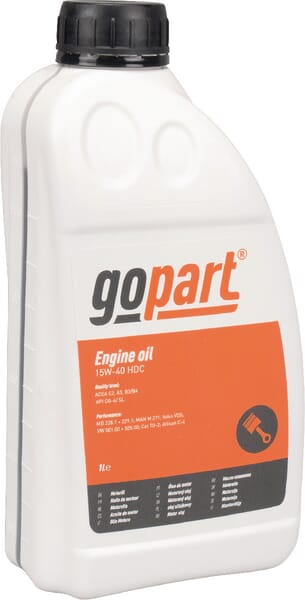 Engine oil, 1l, mineral, SAE 15W-40 HDC by gopart
