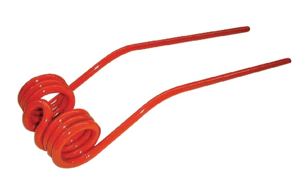 Dinte greblă rotativă 380x98x9,5mm orificiu diametru 42mm potrivit pentru Claas