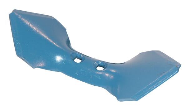 Brăzdar cultivator 290x45/110x8mm reversibil curbat 2 orificii