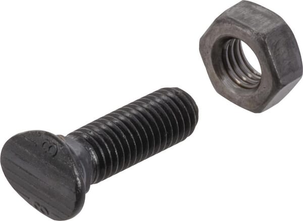 Șurub plug cap conic cu piuliță M10x35mm grupa 8.8