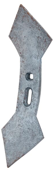 Brăzdar cultivator 450x135x17mm reversibil curbat 2 orificii