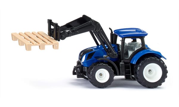 Tractor New Holland cu furcă pentru paleți