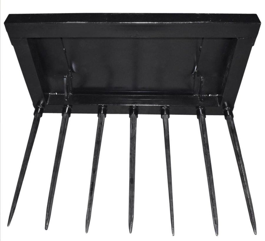 [AMAT1-47166] Furca pentru Incarcat Baloti / Gunoi Grajd cu 7 Tepuse de 800mm