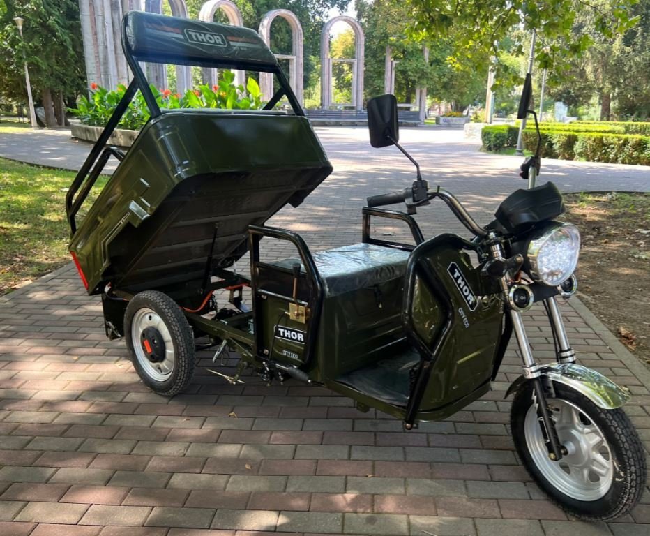 Triciclu Electric 48V20A City Eco Green Army