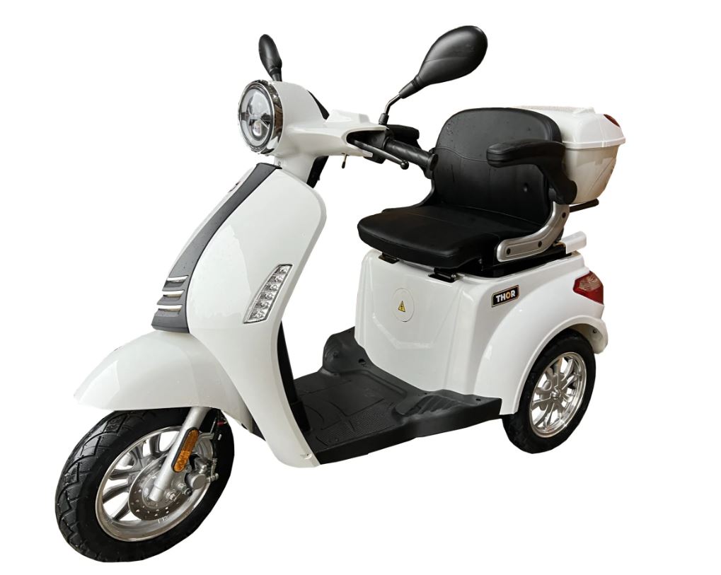 Triciclu electric Thor FLUXX cu CIV – alb 800W 60V20Ah