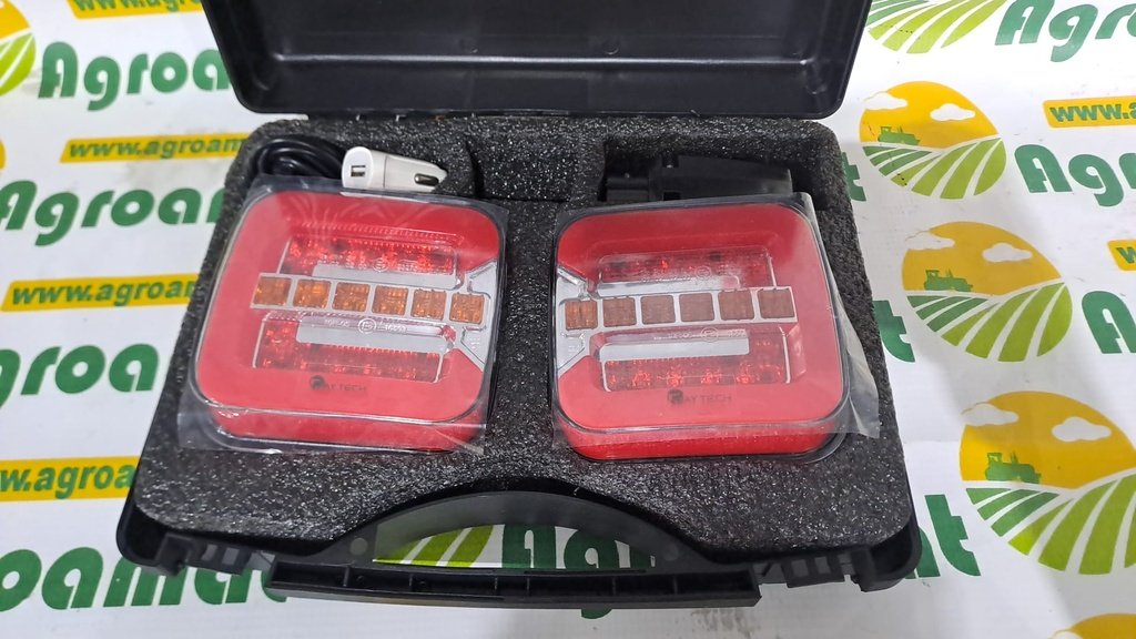 Set Lampi Led Spate Wireless cu Talpa Magnetica 10-30V
