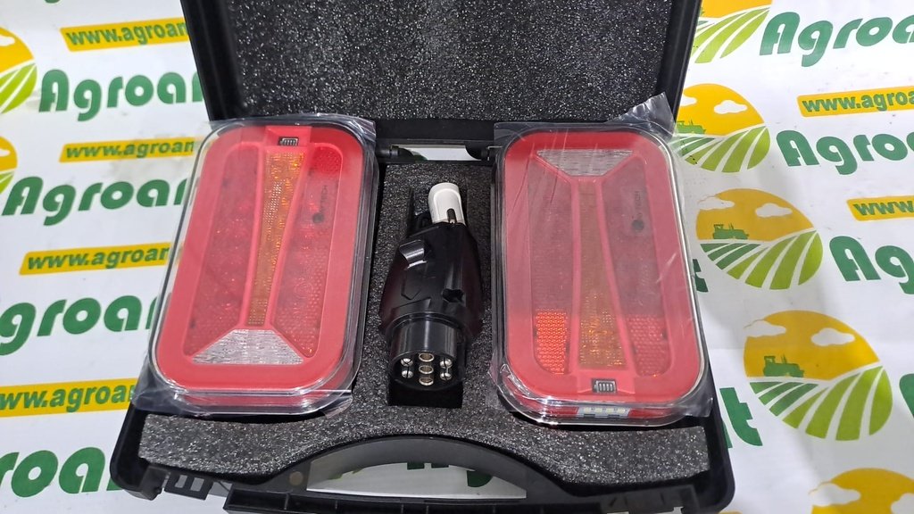 Set Lampi Led Spate Wireless cu Talpa Magnetica 10-30V