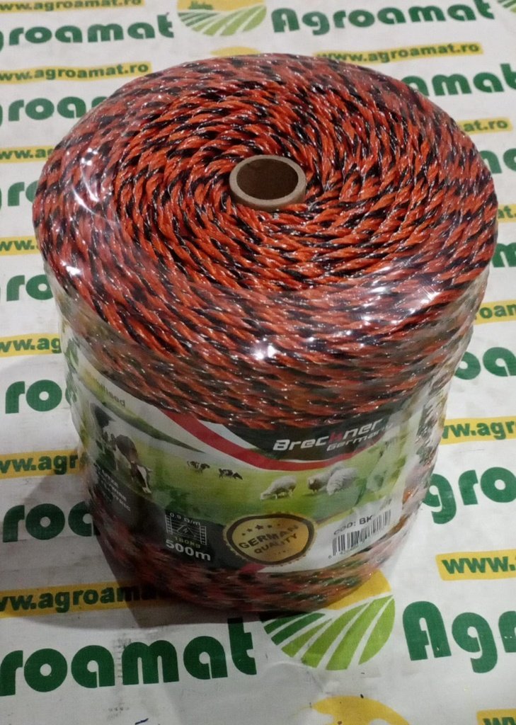 Rola Fir Portocaliu-Negru fi 3.5mm 6x0.25mm, 500m Gard Electric