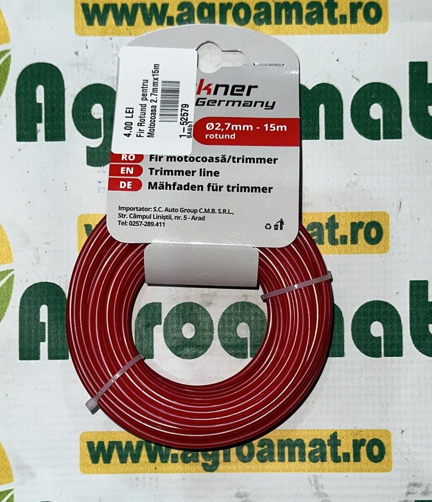 Fir Rotund pentru Motocoasa 2.7mmx15m