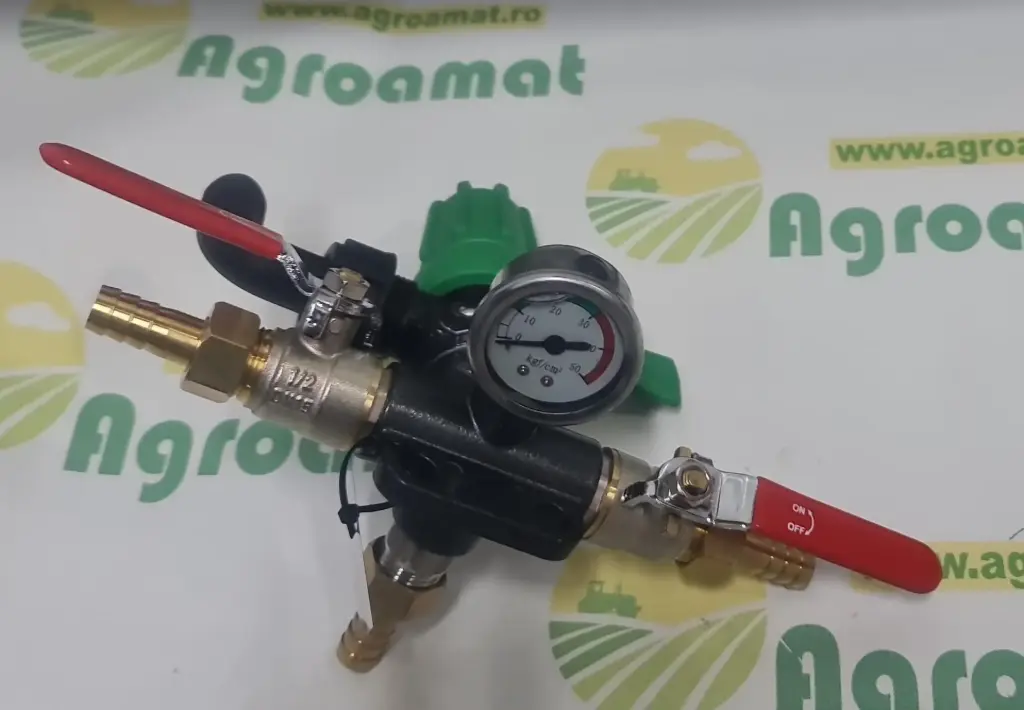 Distribuitor cu 2 Cai, Manometru Glicerina 