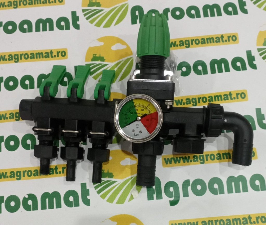 Distribuitor cu 3 cai si Manometru