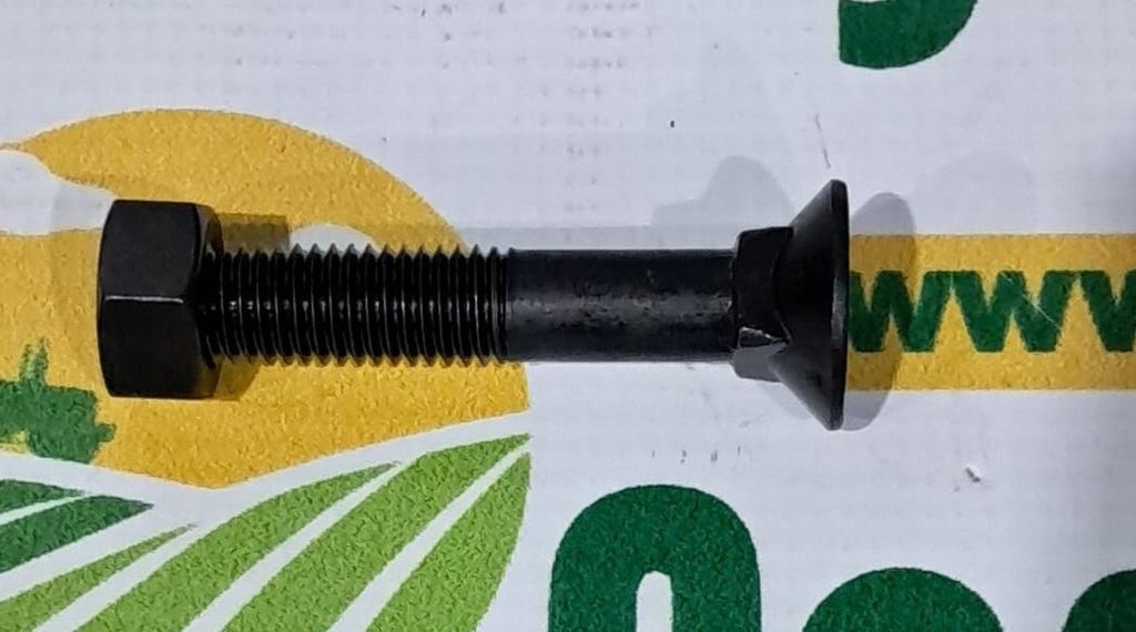 Surub Plug cu gat Patrat si Piulita M12x65mm
