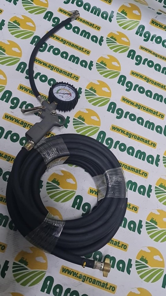 Furtun Umflat cu Manometru 15-Metri