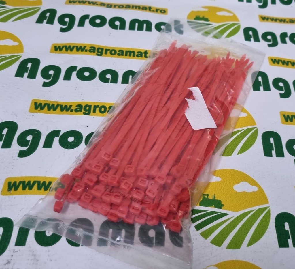 Colier Autoblocant Pentru Cabluri 4,8x200mm Rosu