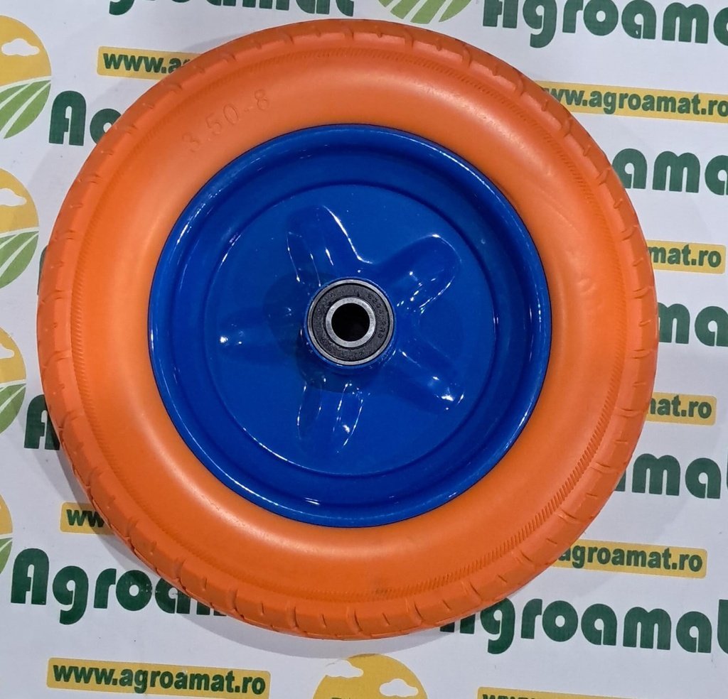 Roata Poliuretanica 3.50-8 Janta Metal