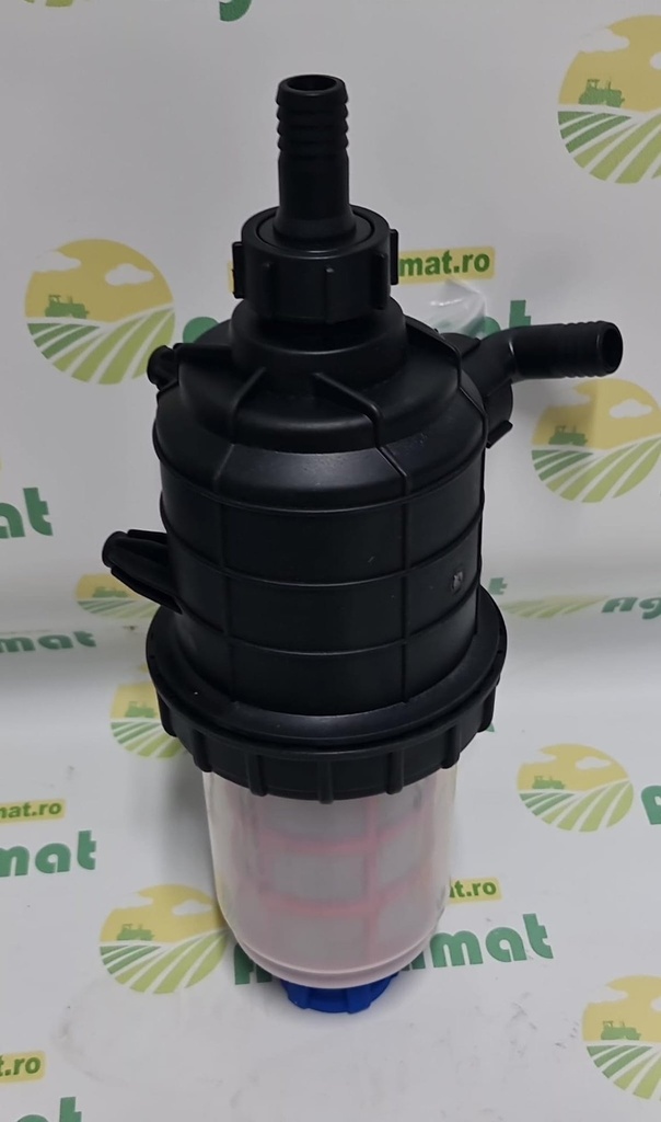 Filtru Erbicidator Transparent cu 2 Site si Valva Autocuratare  ⌀ 25mm