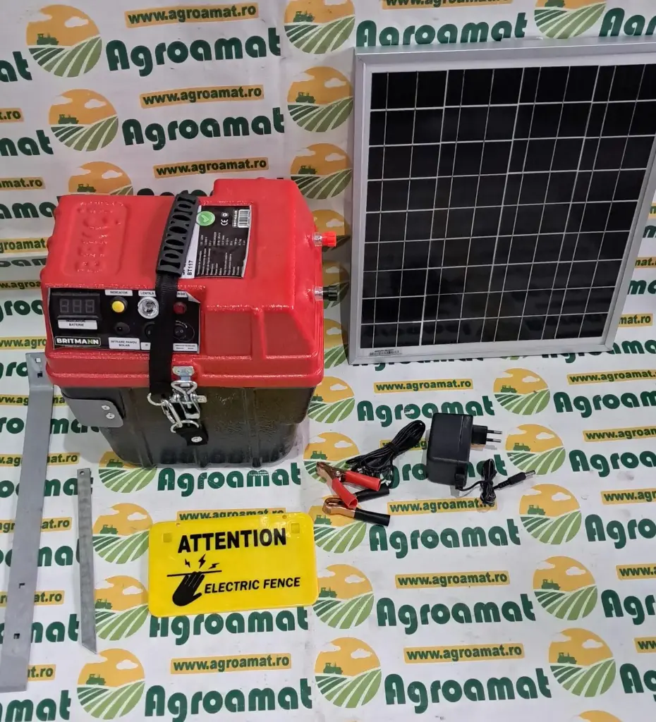 Aparat generator de impulsuri 6.9 Joule 12-220V cu baterie si panou solar