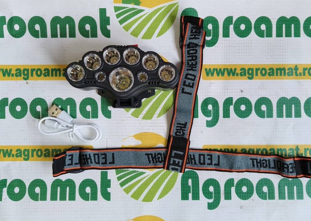 [AMAT1-69738] Lanterna Frontala de Cap cu 9 LED-uri