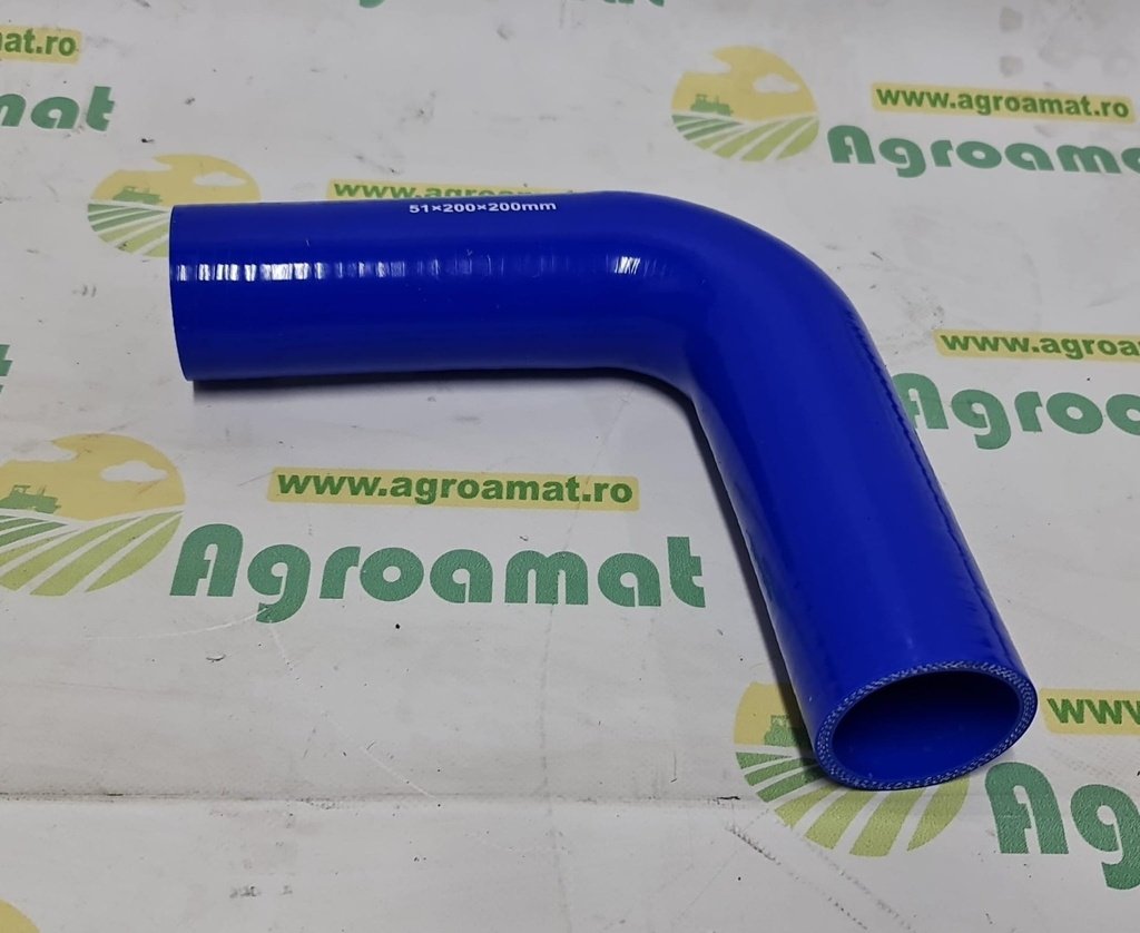 Furtun Cotit Silicon 90 Grade 51x200x200mm