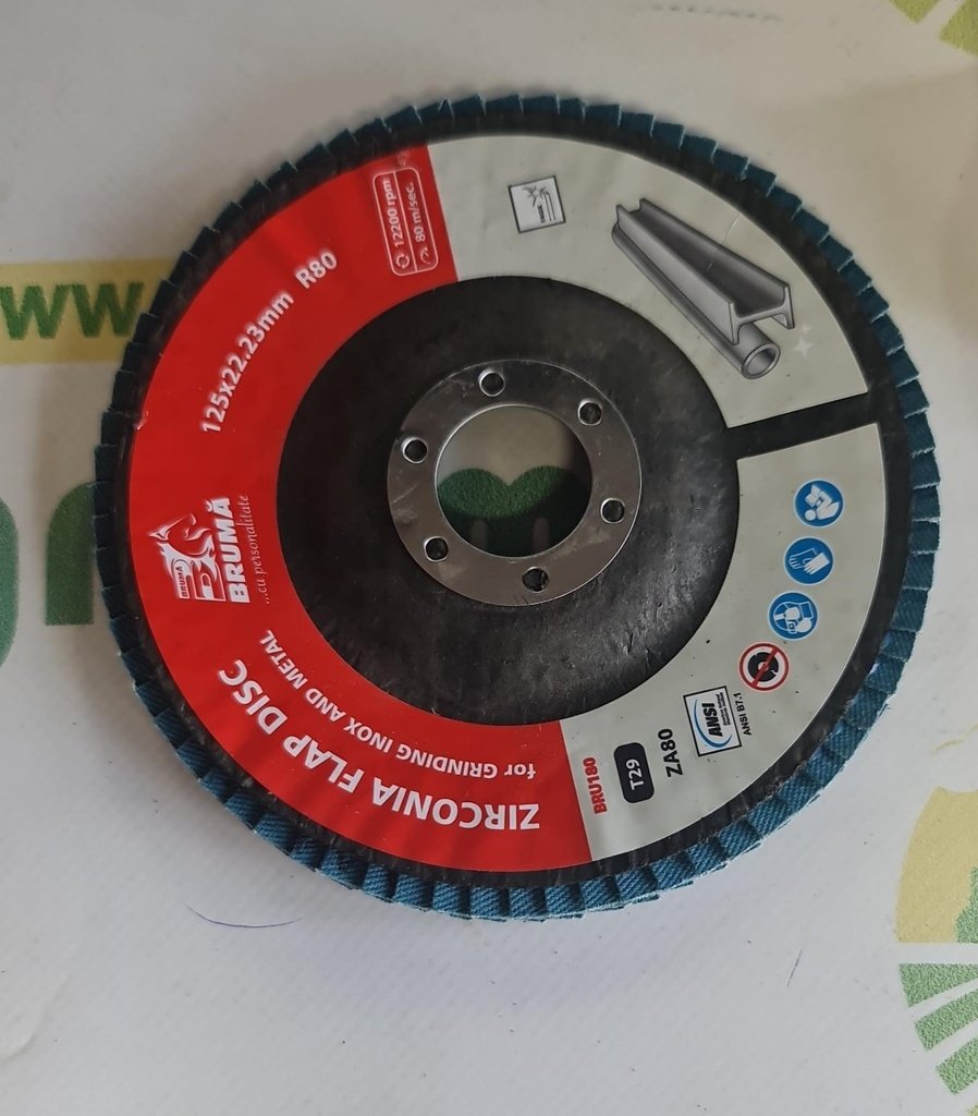 Disc Lamelar Abraziv cu Zirconiu T29 R80