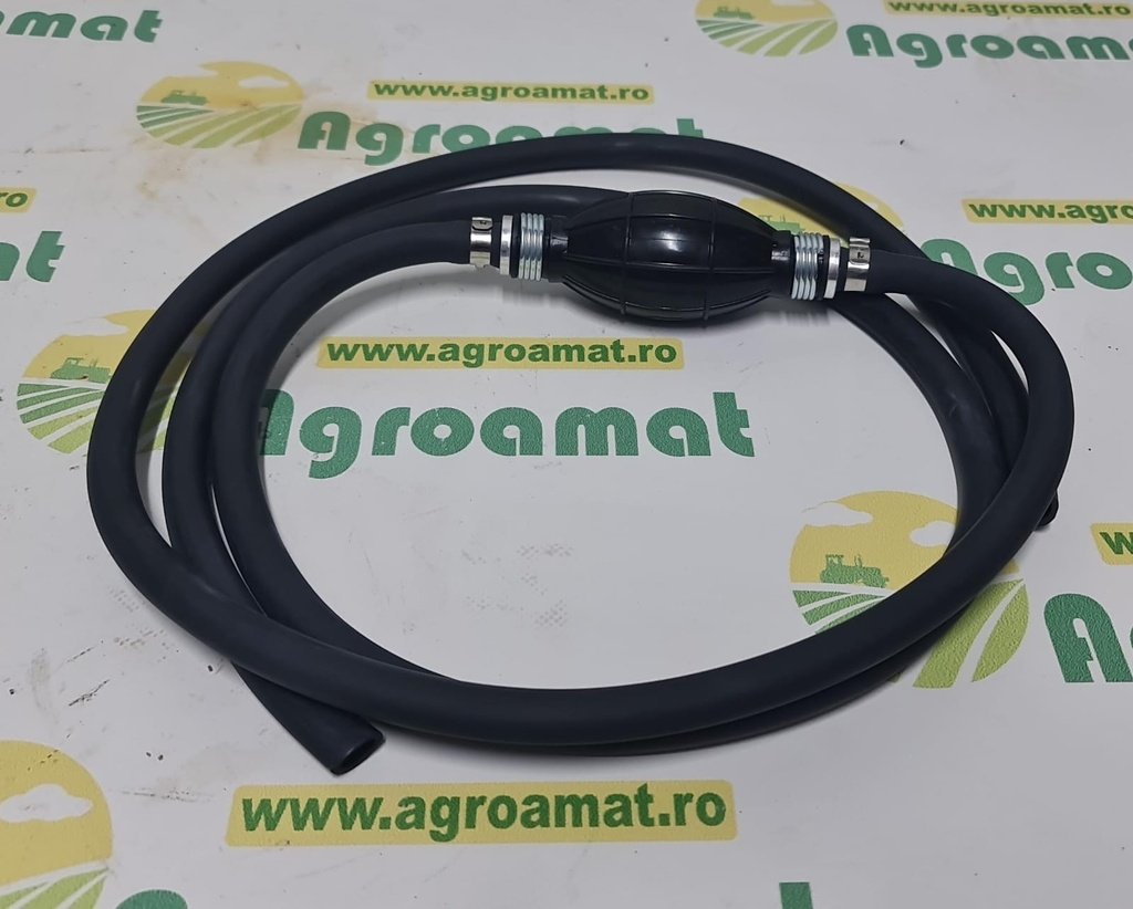 Pompa Amorsare Manuala cu Furtun Negru si Supapa Ø10