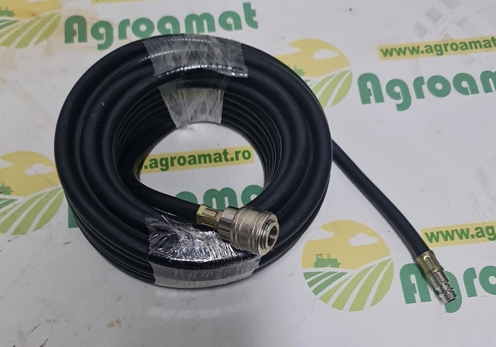 Furtun Aer Compresor 12m PVC 6x11mm si Cuple Rapide Universale